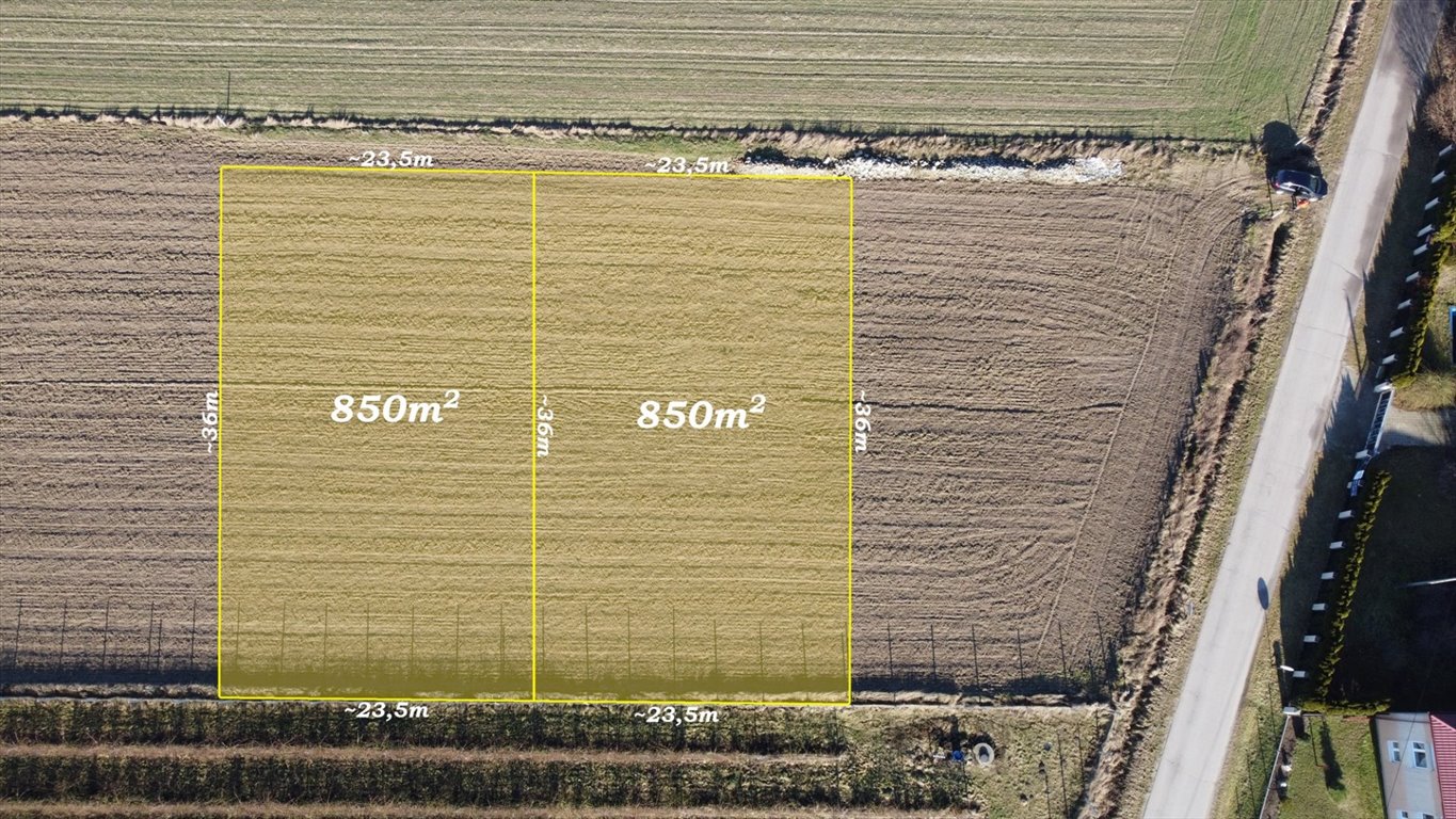 Działka pod zabudowę, asfalt, udział w drodze - zapraszam Naborowiec  851m2 Foto 1