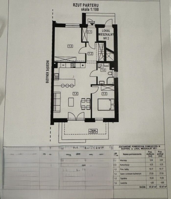 Mieszkanie trzypokojowe na sprzedaż Rzeszów, św. Walentego  67m2 Foto 1