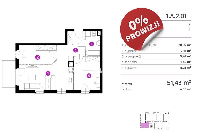 Mieszkanie trzypokojowe na sprzedaż Kraków, Podgórze, Stare Podgórze, Rydlówka  51m2 Foto 3
