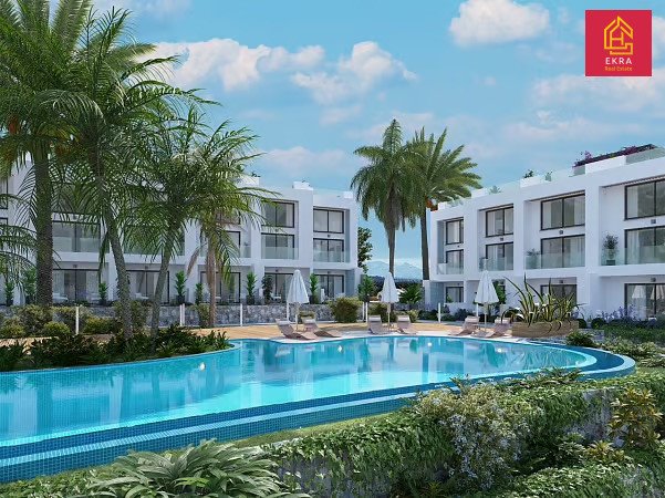 Nowoczesne studio z tarasem 13 m², basen i blisko morza Cypr, Esentepe, Esentepe  67m2 Foto 1