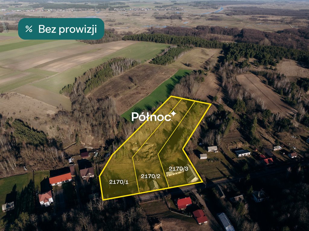 Działki budowlane w Pniewie z domem i budynkami gospodarcymi Pniewo, Łomżyńska  5 987m2 Foto 1
