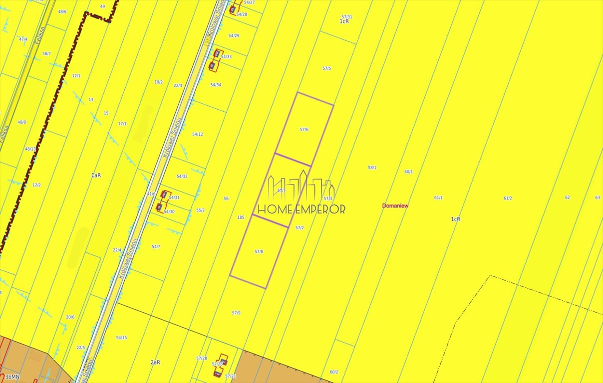 Działki rolne 3 x 3220 m² w Domaniewie (blisko Płochocin) Domaniew, Baśniowa  3 220m2 Foto 1