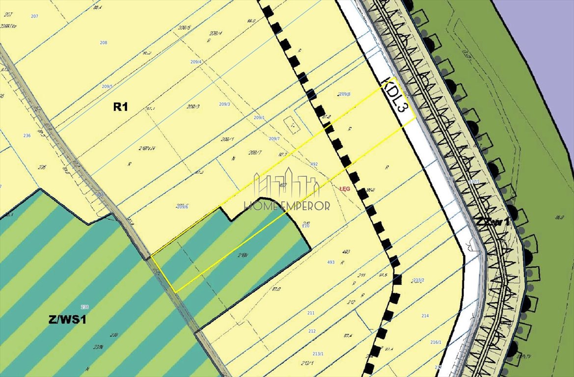 Działka rolna 3 900 m² w Łęgu, brak zabudowy Łęg  3 900m2 Foto 1