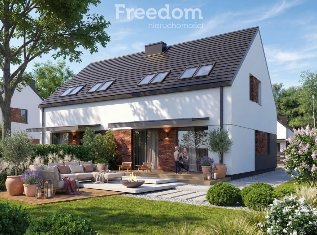 Dom bliźniak 124,95 m² z 2 łazienkami i garażem Szczytno, Srebrna  125m2 Foto 1