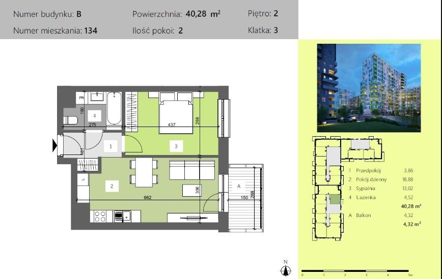 Mieszkanie dwupokojowe na sprzedaż Rzeszów, Technologiczna  40m2 Foto 3