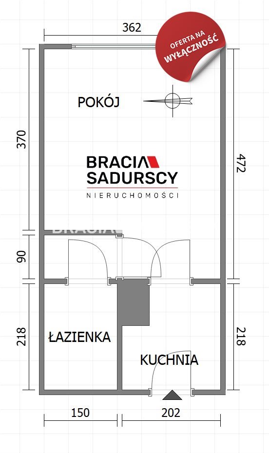 Kawalerka na wynajem Kraków, Bieńczyce, Bieńczyce, os. Kalinowe  24m2 Foto 3