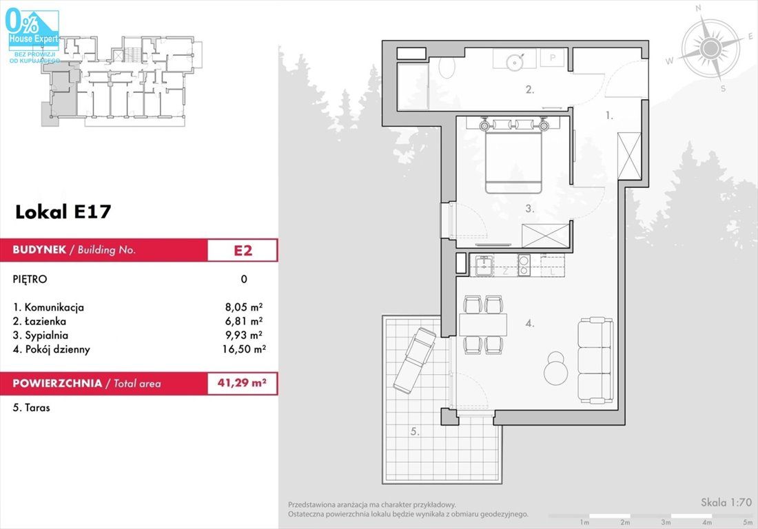 Mieszkanie dwupokojowe na sprzedaż Krynica-Zdrój  41m2 Foto 1