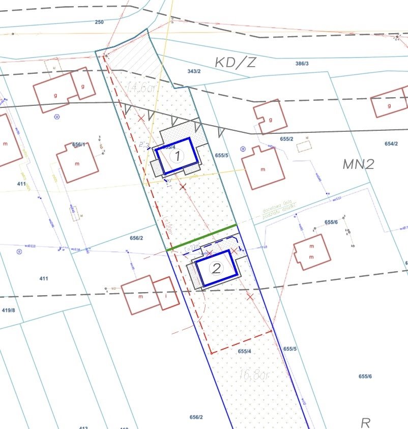 Działka budowlana na sprzedaż Zabierzów Bocheński, Zabierzów Bocheński  1 600m2 Foto 2