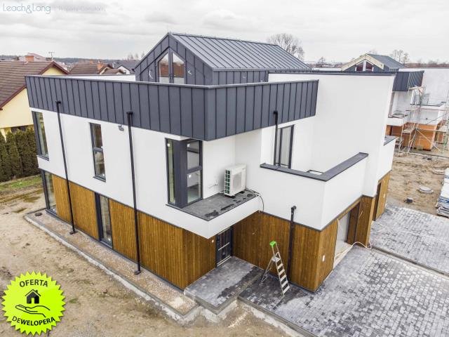 Nowoczesny dom bliźniak z tarasem i garażem w Niepołomicach Niepołomice, Suszówka  166m2 Foto 1