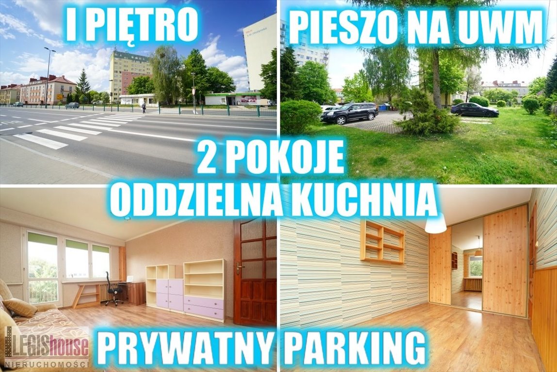 Dwupokojowe mieszkanie 48,3 m² - blisko UWM i starówki Olsztyn, Śródmieście, Aleja Warszawska  48m2 Foto 1