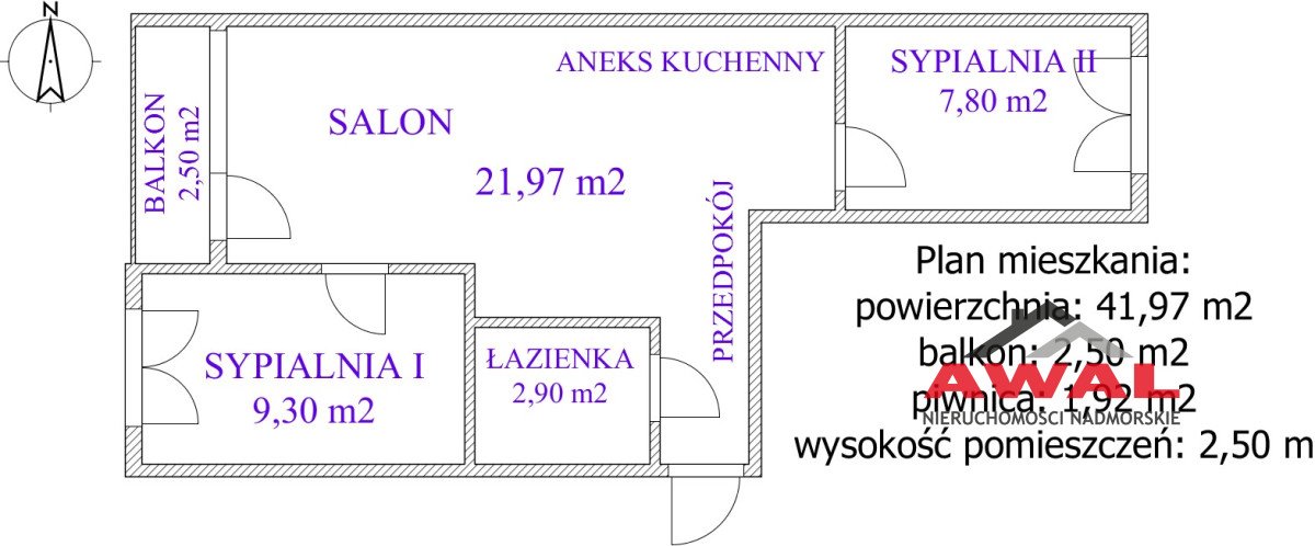 Mieszkanie trzypokojowe na sprzedaż Hel, Leśna  42m2 Foto 14