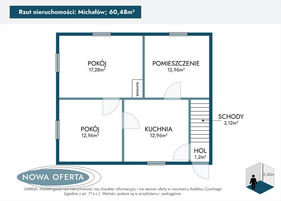 Dom na sprzedaż Michałów  65m2 Foto 6