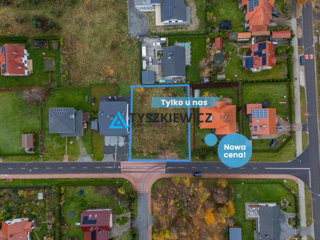 Działka budowlana 858 m² w Krępie Słupskiej z mediami Krępa Słupska, Miodowa  858m2 Foto 1