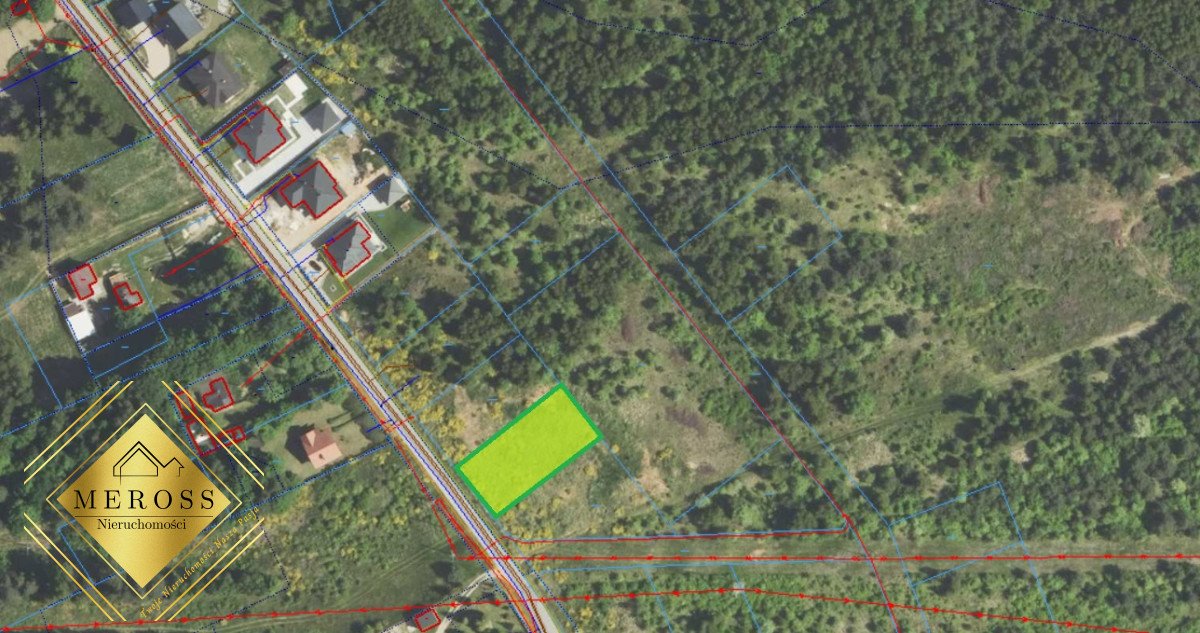 Działka budowlana 990 m² w Aleksandrii Pierwszej - media w drodze Aleksandria Pierwsza  990m2 Foto 1