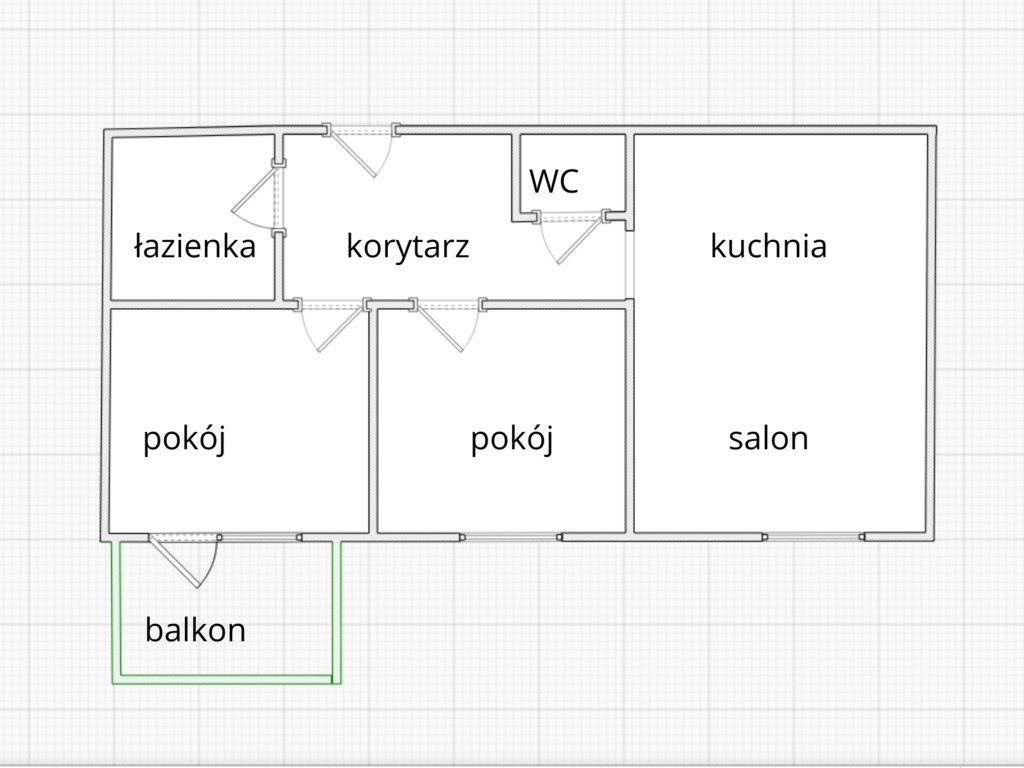 Mieszkanie trzypokojowe na sprzedaż Chełm, Wojsławicka  52m2 Foto 9