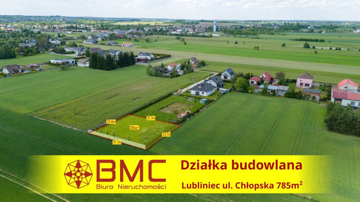 Działka budowlana na sprzedaż Lubliniec, Chłopska  785m2 Foto 1