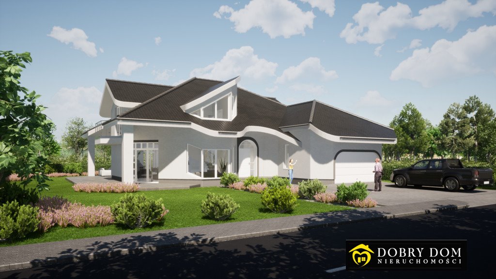 Nowoczesny dom 311 m² z dużym ogrodem i garażem Zawrocie-Nowiny  319m2 Foto 1
