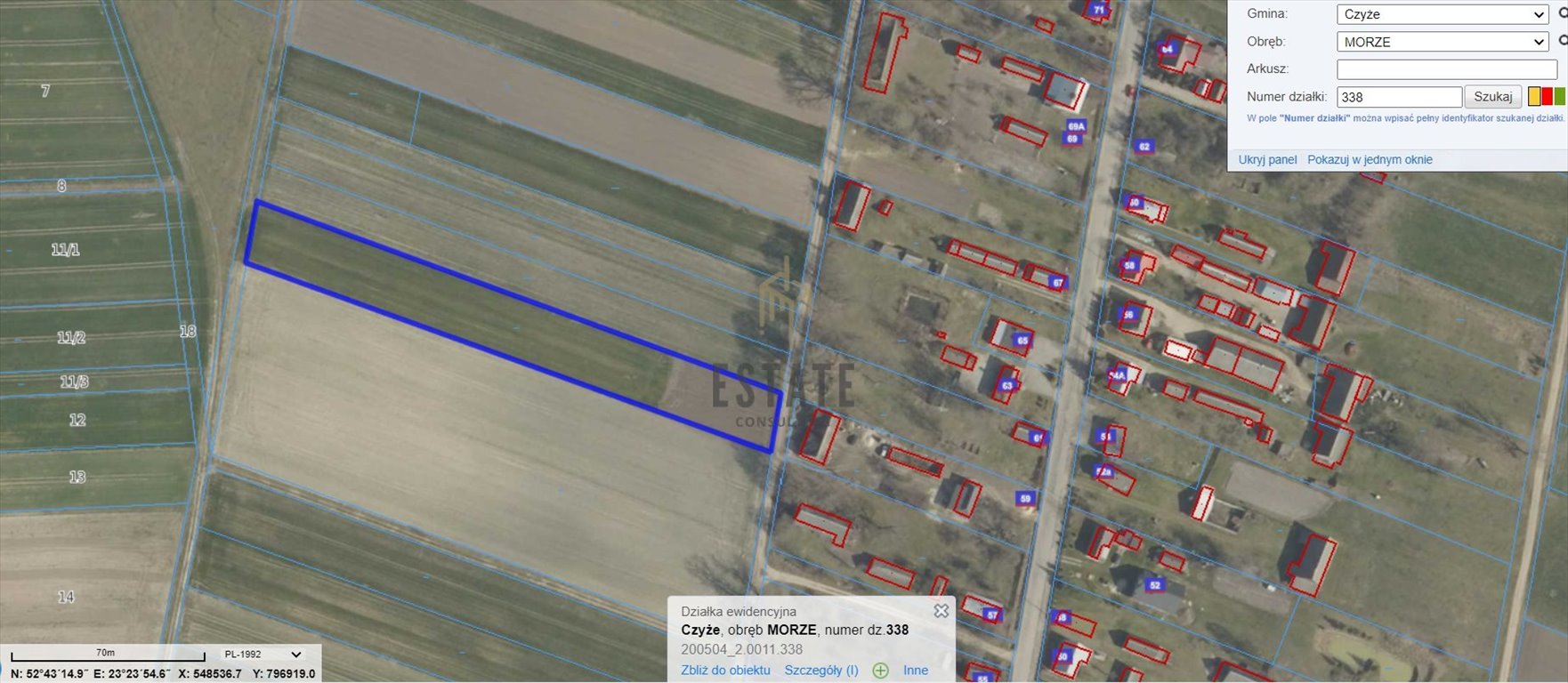 Działki rolne w Morzu 17 800 m2 – możliwość podziału Morze  17 800m2 Foto 1