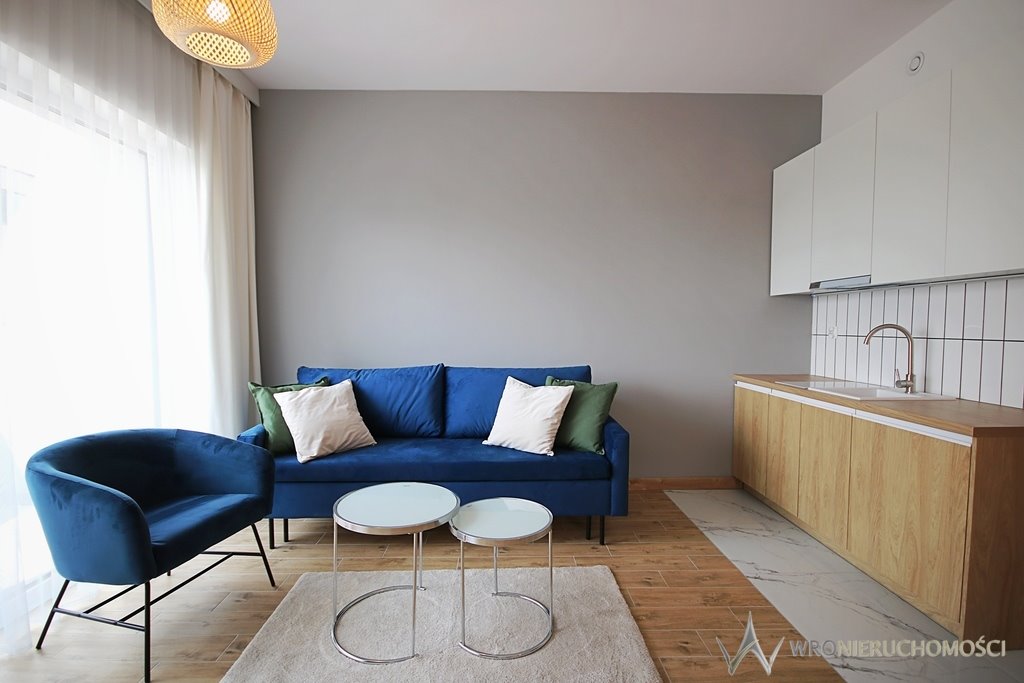 Nowoczesna kawalerka 24,51 m2 z balkonem, pełne wyposażenie Wrocław  25m2 Foto 1