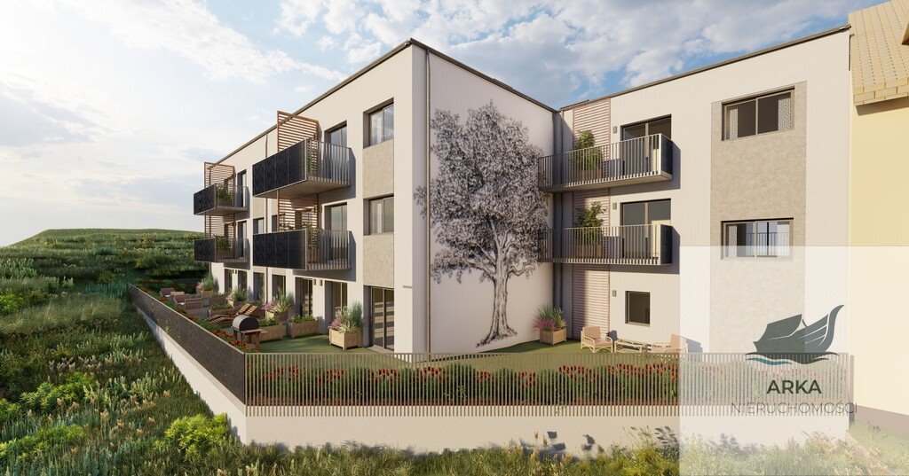 Polecam nowoczesny apartament z ogródkiem na Warszewie, 45,65 m² Szczecin, Warszewo, Rostocka  46m2 Foto 1