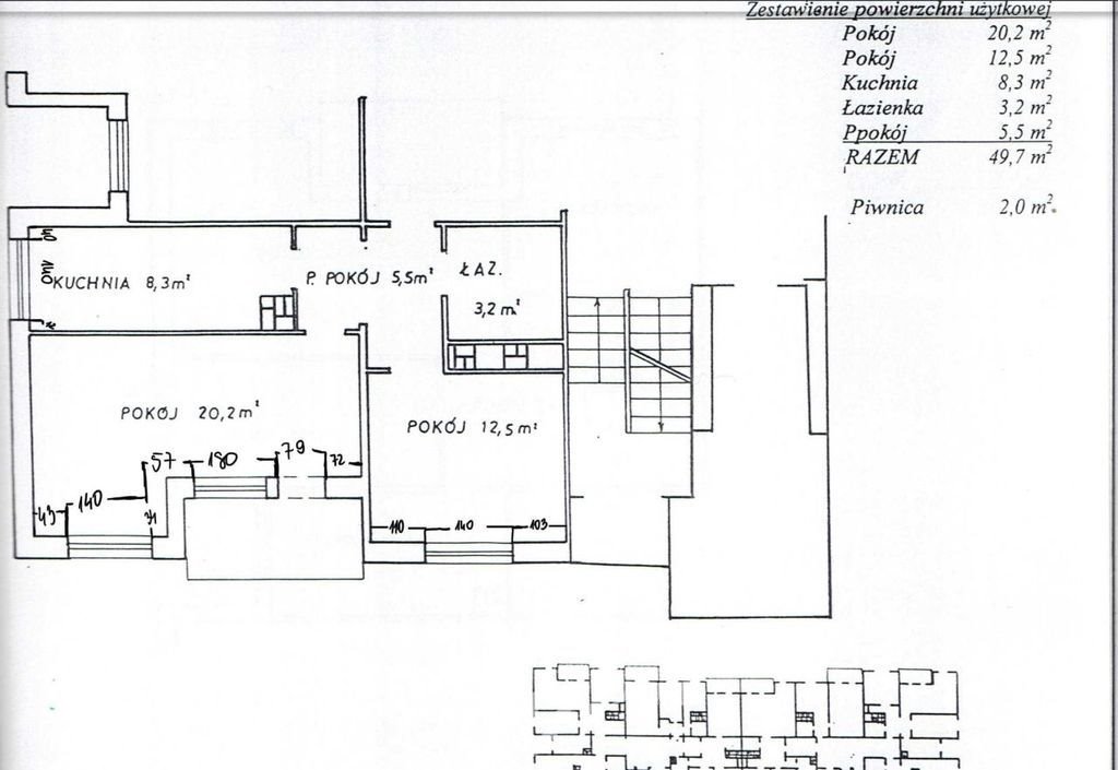 Mieszkanie dwupokojowe na sprzedaż Zielona Góra  50m2 Foto 10