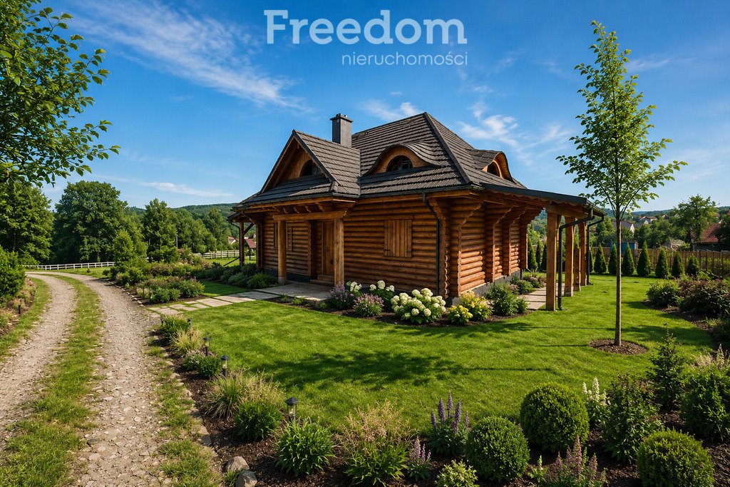 Polecam drewniany dom w Świnnej Porębie 144 m², stan surowy Świnna Poręba  144m2 Foto 1