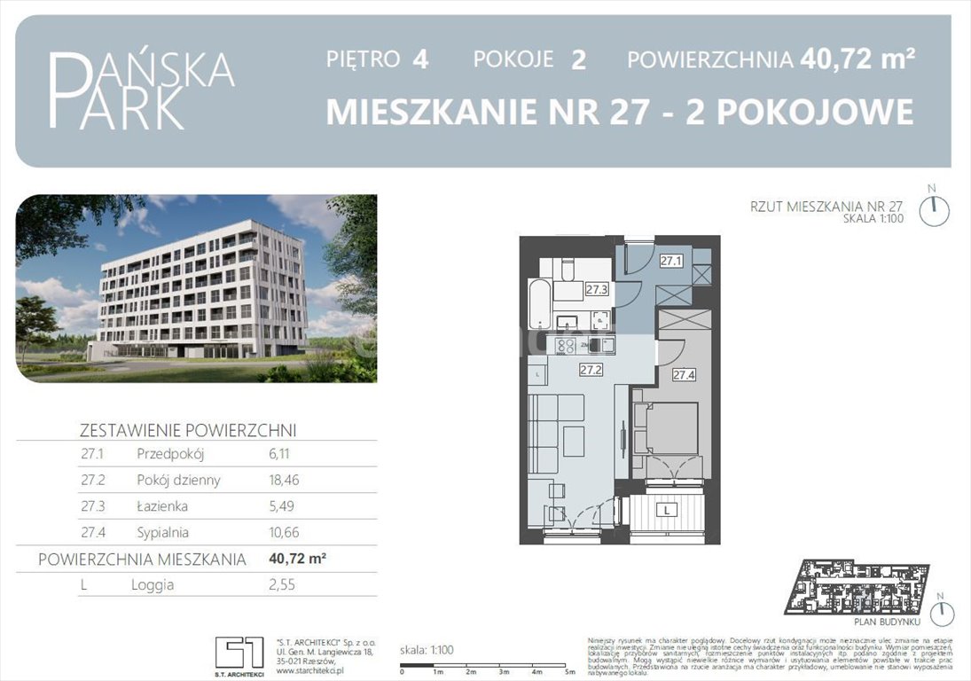 Mieszkanie dwupokojowe na sprzedaż Rzeszów, Pańska  41m2 Foto 5