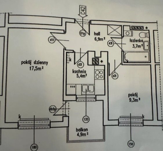 Mieszkanie dwupokojowe na sprzedaż Ząbki, 3 Maja  43m2 Foto 5