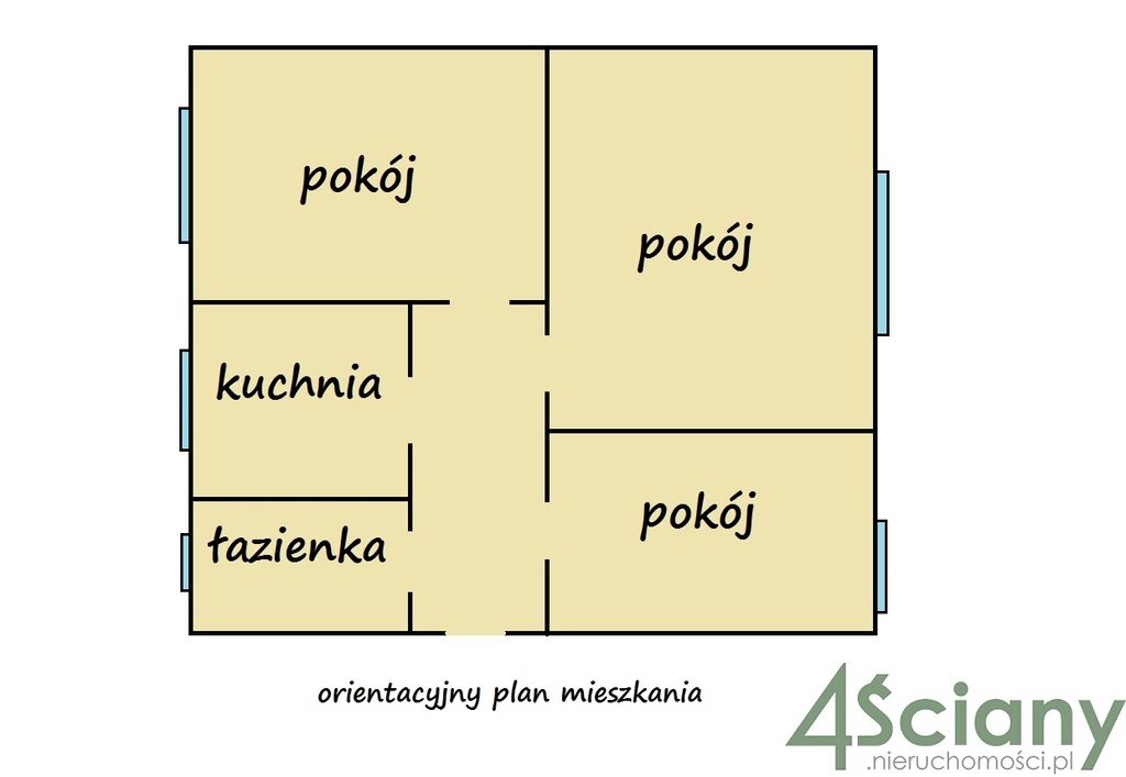 Mieszkanie trzypokojowe na sprzedaż Warszawa, Wola, Juliana Konstantego Ordona  65m2 Foto 4