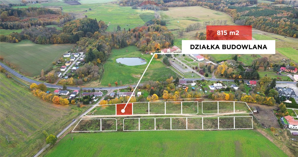 Działka budowlana na sprzedaż Rymań, Koszalińska  815m2 Foto 1