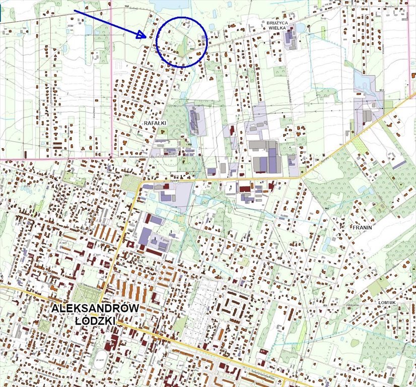 Działka budowlana 1059 m² w Aleksandrowie Łódzkim, blisko ul. Warszawskiej Aleksandrów Łódzki, Ludowa  1 059m2 Foto 1