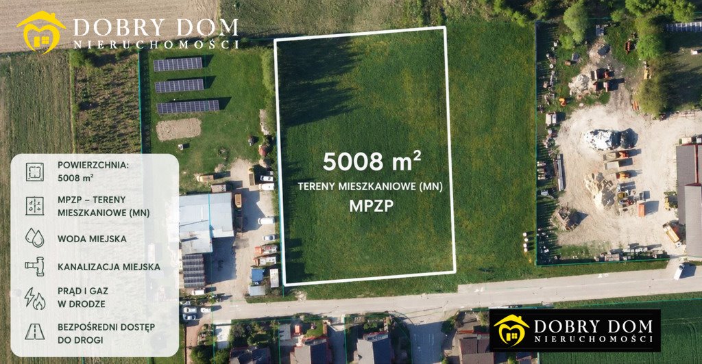 Zapraszam do zakupu działki 5008 m² z mediami w Drohiczynie Drohiczyn  5 008m2 Foto 1