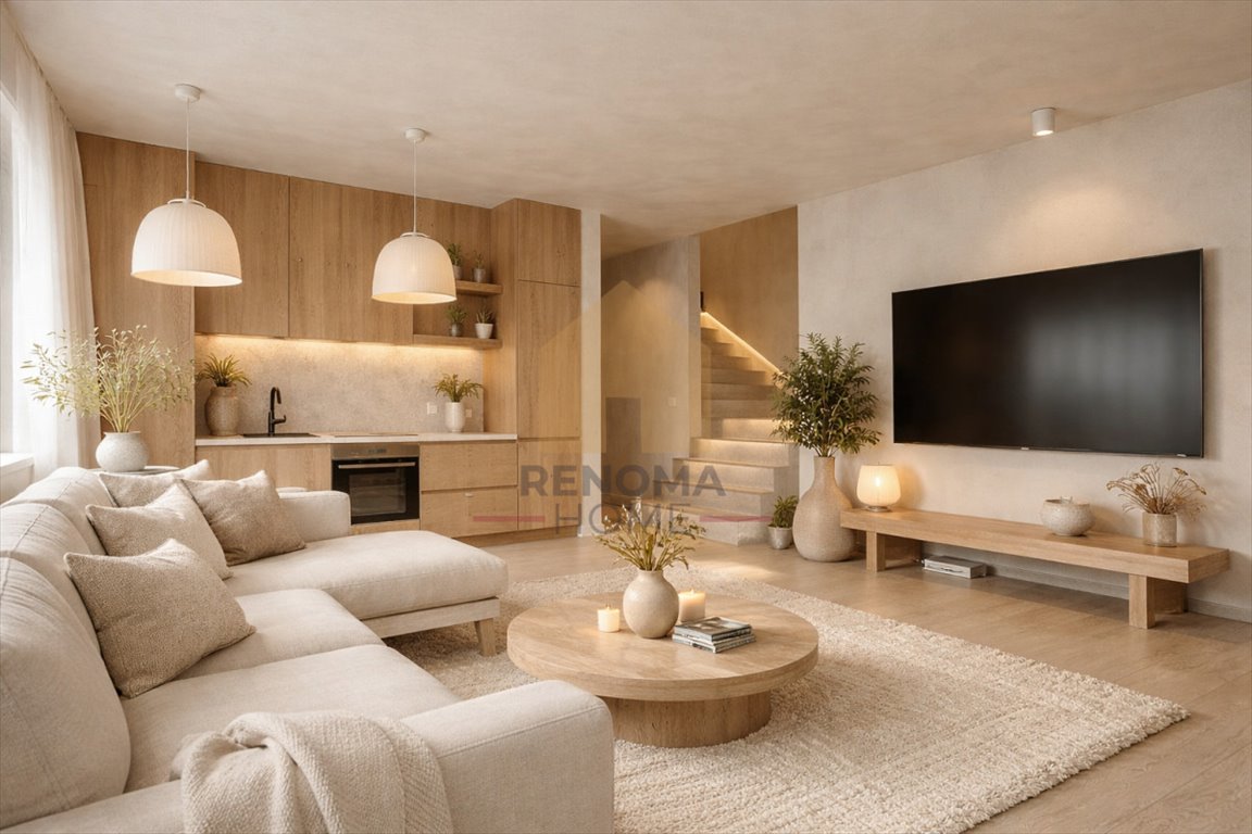 Nowoczesny dom szeregowy z garażem i ogrodem w Lipa Piotrowska Wrocław, Lipa Piotrowska  113m2 Foto 1