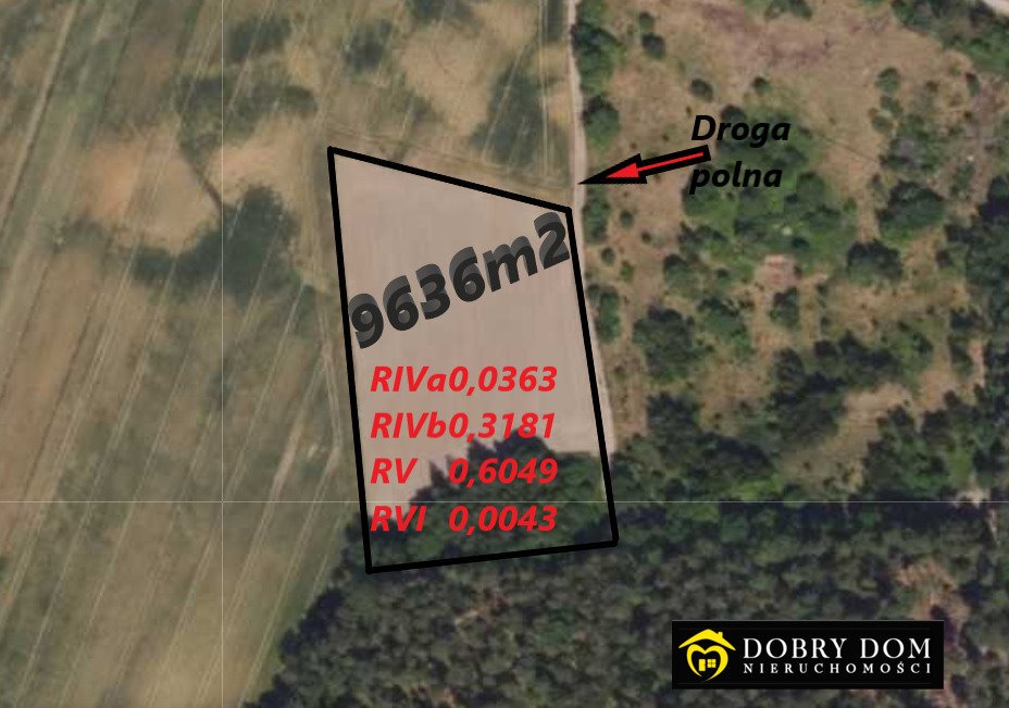 Działka rolna 9636 m² z dobrym dojazdem i potencjałem inwestycyjnym Jeżewo Stare  9 636m2 Foto 1