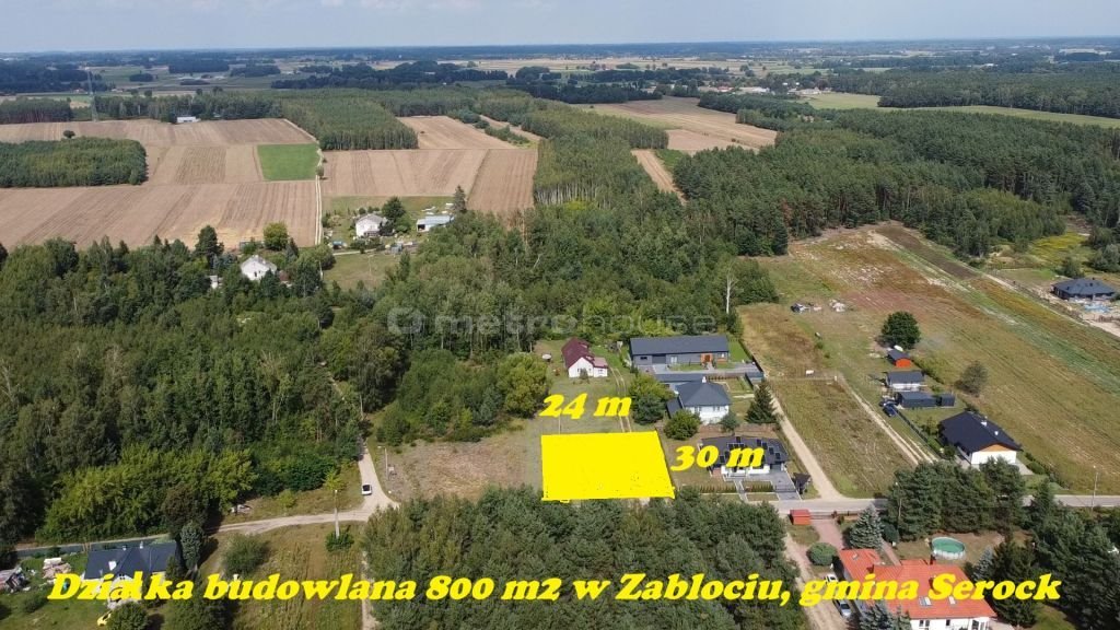 Na sprzedaż działka 800 m² w Zabłociu z mediami Zabłocie  800m2 Foto 1