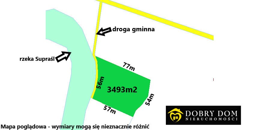 Zapraszam do obejrzenia malowniczej działki 3493 m² pod rekreację i inwestycję Studzianki  3 493m2 Foto 1