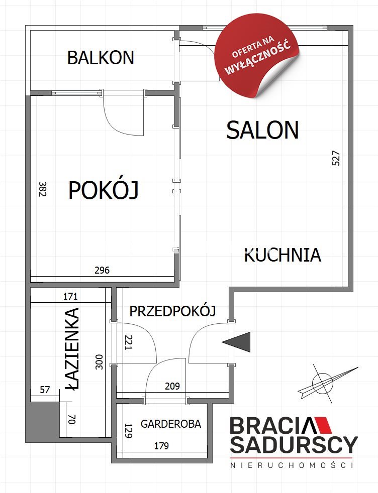 Mieszkanie dwupokojowe na sprzedaż Kraków, Dębniki, Kliny, bp. Albina Małysiaka  42m2 Foto 3