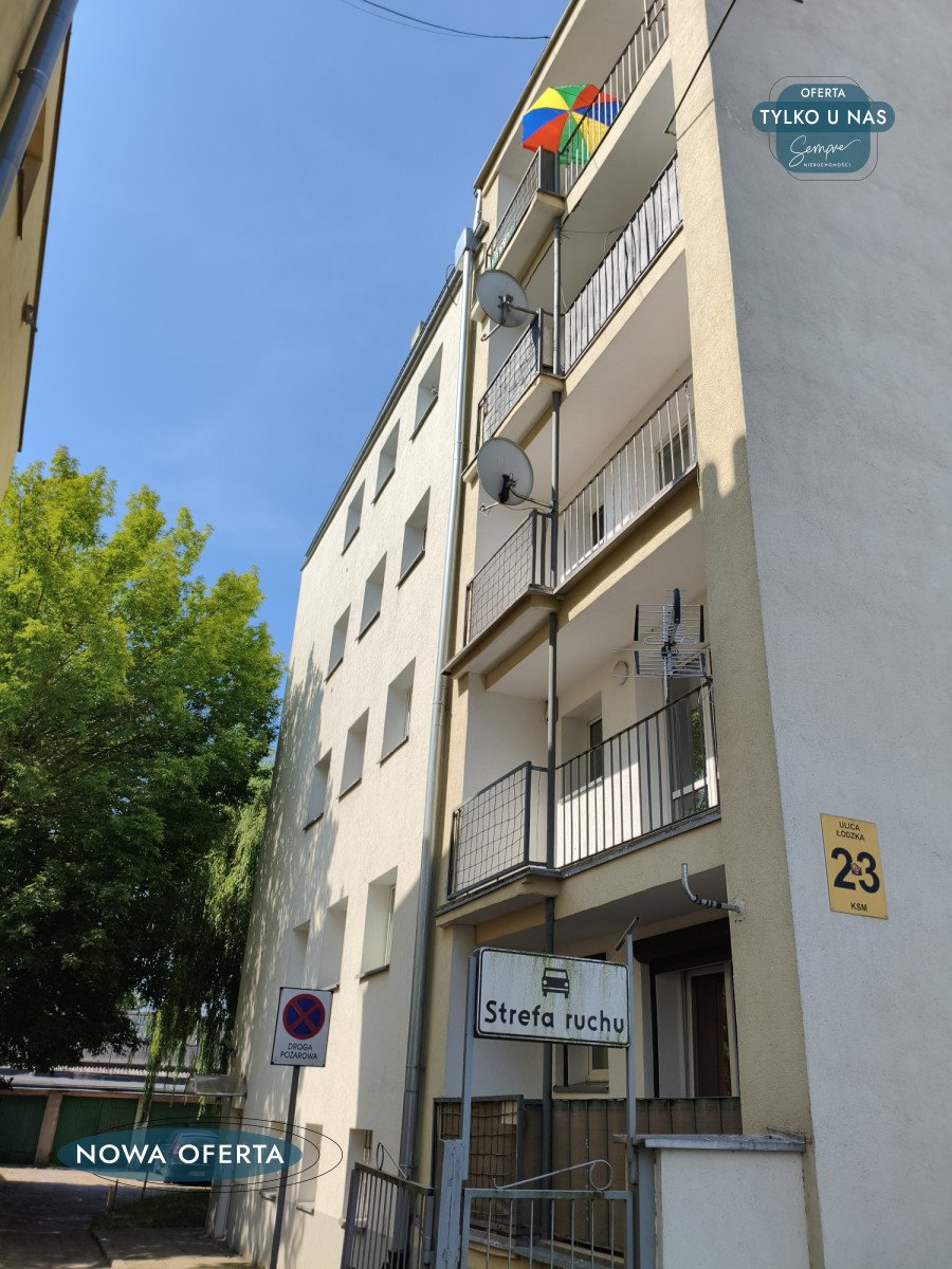 Przestronne 38 m² z balkonem w Konstantynowie.: Konstantynów Łódzki: Łódzka