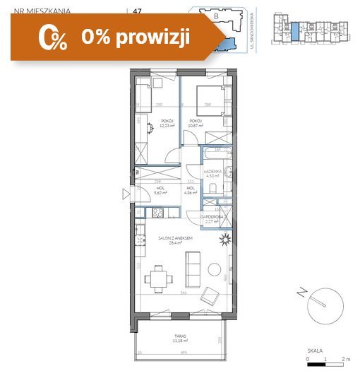 Mieszkanie trzypokojowe na sprzedaż Bydgoszcz, Kapuściska  68m2 Foto 6