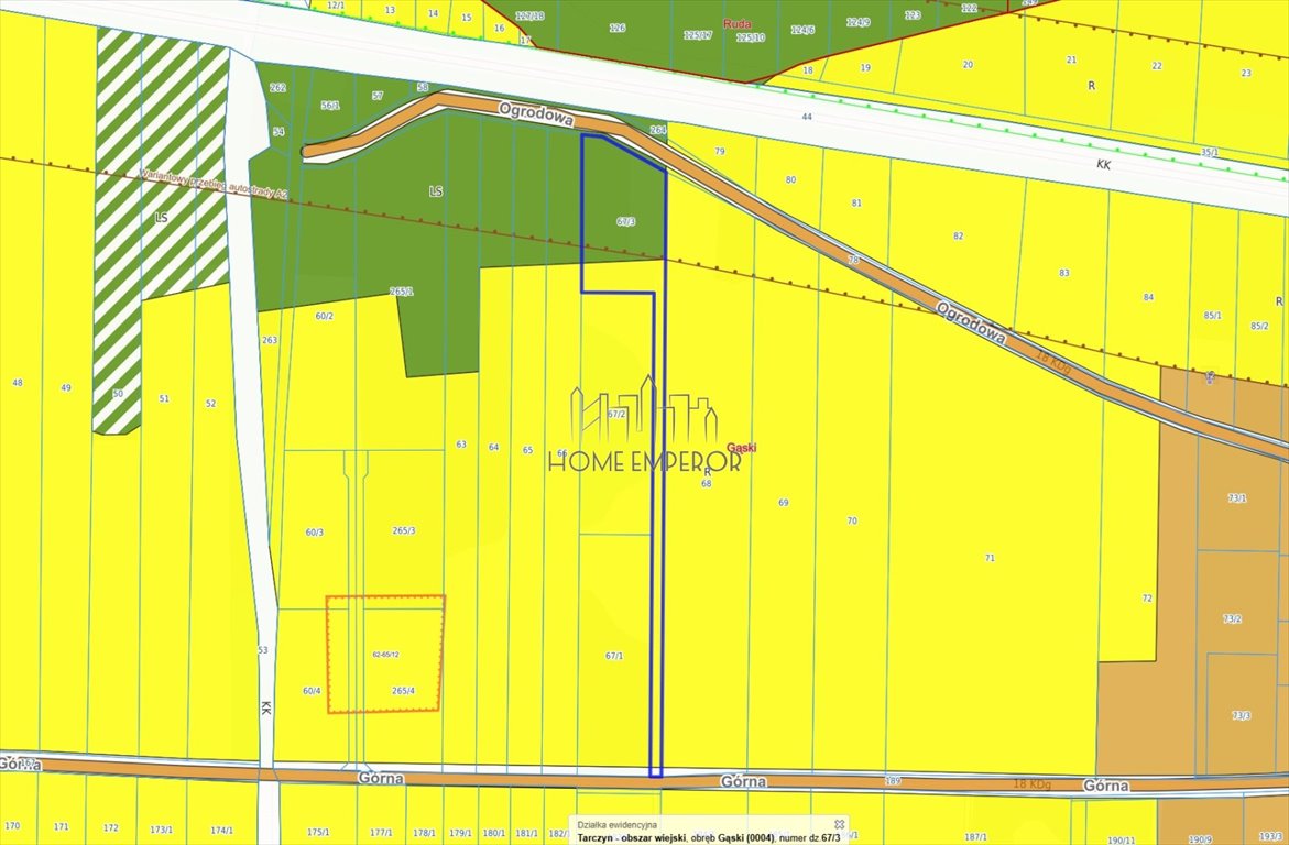 Działka 4 947 m² pod lasem i rolami, bez zabudowy - zapraszam Gąski, Ogrodowa  4 947m2 Foto 1