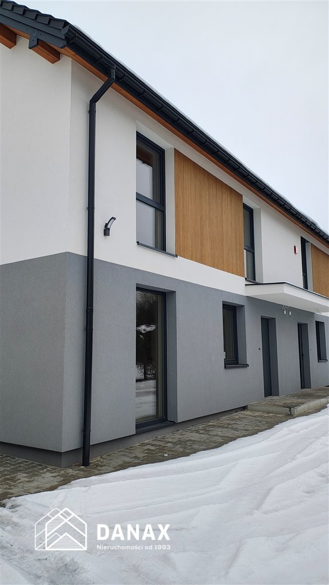 Nowoczesny dom bliźniaczy 110m2 z ogródkiem i pompą ciepła Rączna  111m2 Foto 1