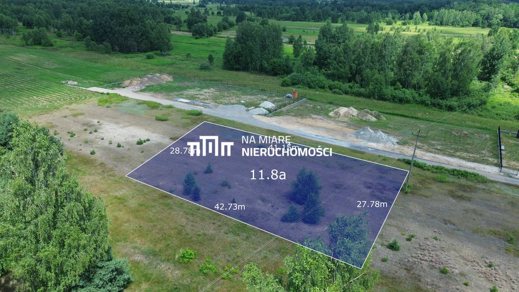 Działka budowlana 1180 m² z WZ, media, spokój i szybki dojazd Trzeboś, Mościny  1 180m2 Foto 1