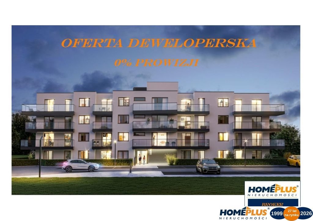 Na sprzedaż nowoczesny apartament 3 pok. z balkonem i parkingiem Reguły, Wiejska  60m2 Foto 1