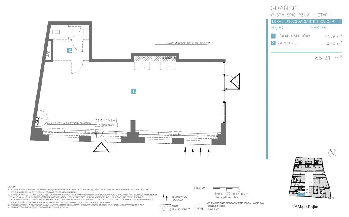 Lokal użytkowy na wynajem Gdańsk, Śródmieście, Chmielna  86m2 Foto 6