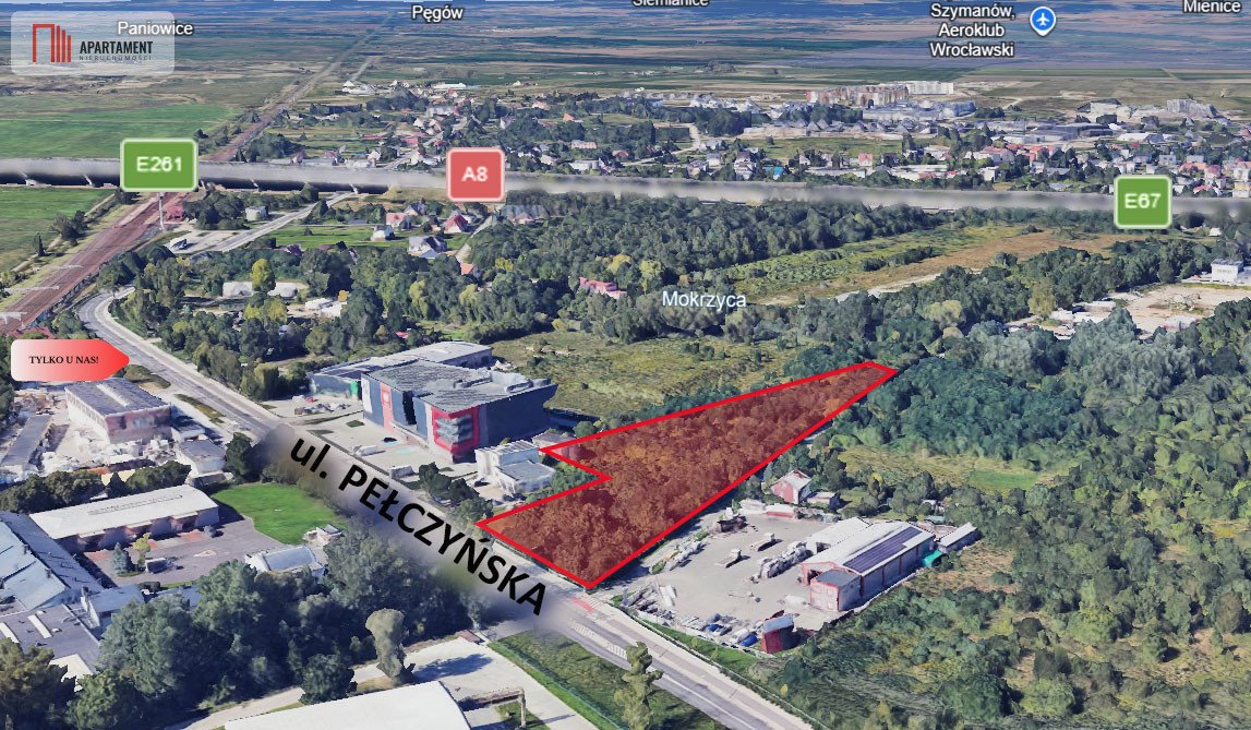 Działka inwestycyjna 13 708 m² z dobrym dojazdem - polecam! Wrocław  13 708m2 Foto 1