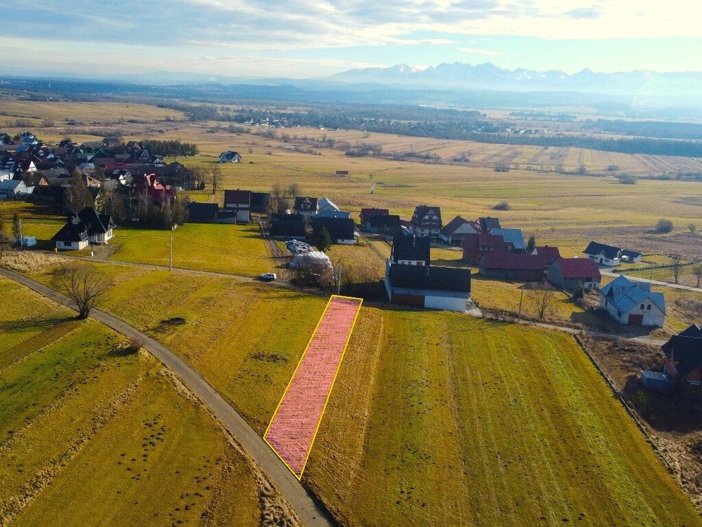Działka budowlana z widokiem na Tatry, 661 m2, dostęp do drogi Dział  661m2 Foto 1