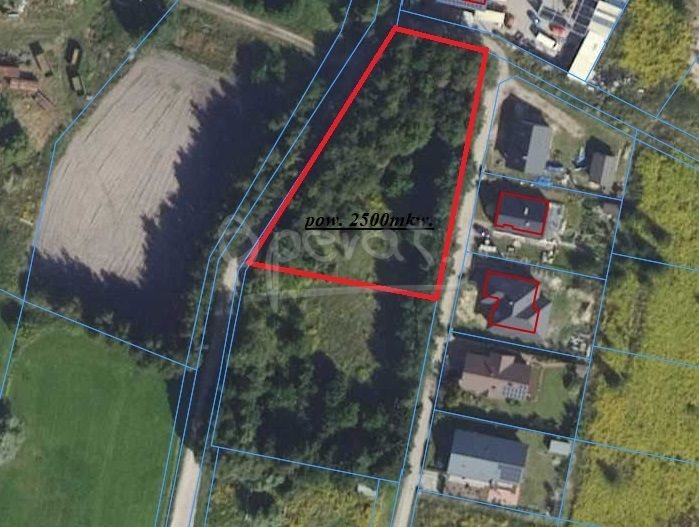 Działka 2500m² z drzewami, media, plan zabudowy Ostrów Wielkopolski, Łąkowa  2 500m2 Foto 1