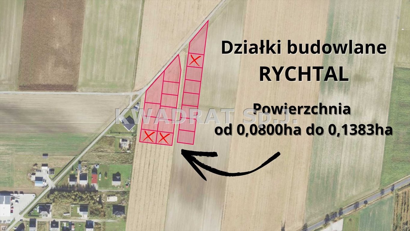 Działka budowlana na sprzedaż Rychtal  800m2 Foto 1