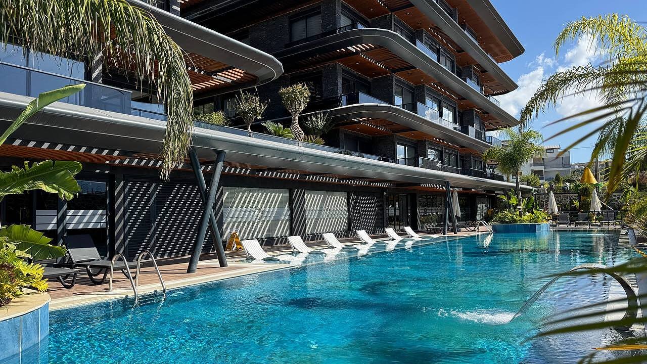 Stylowe 65 m² w hotelowym projekcie blisko morza w Alanyi Turcja, Alanya, Büyükhasbahçe, Alanya, Antalya  65m2 Foto 1
