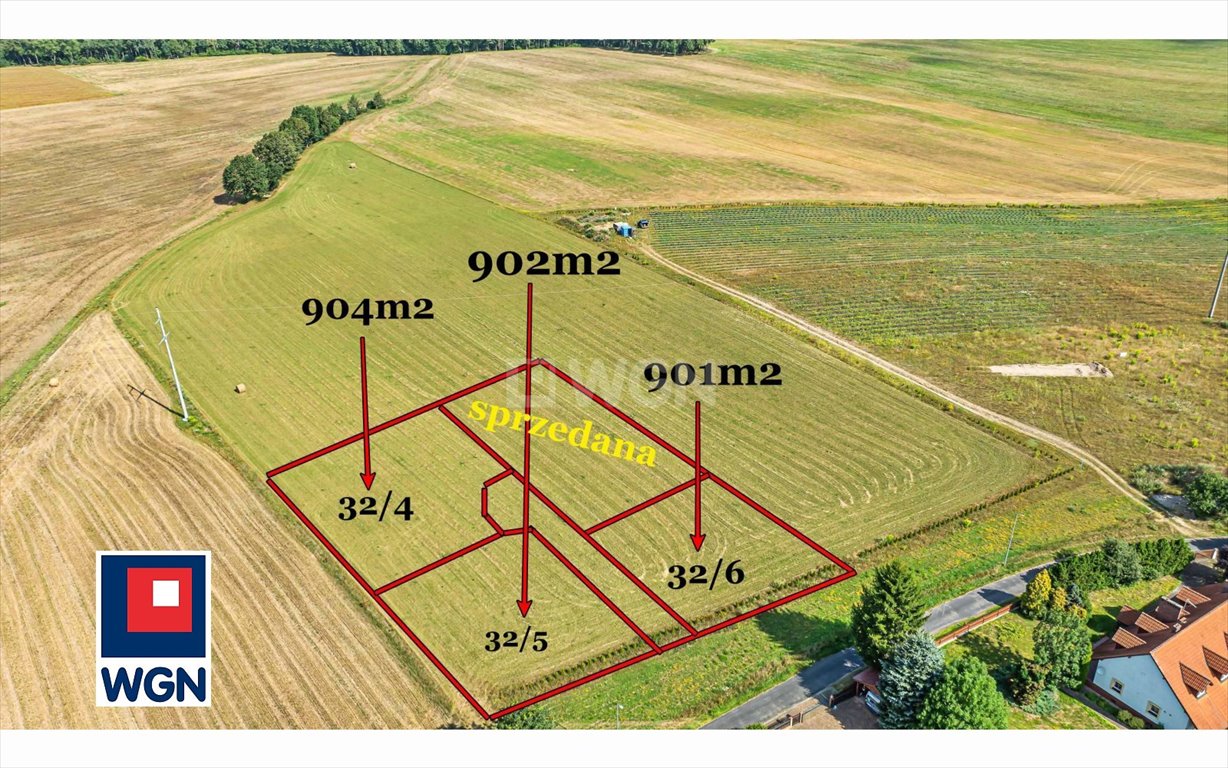 Działka budowlana na sprzedaż Mierzwin, Centrum  901m2 Foto 1